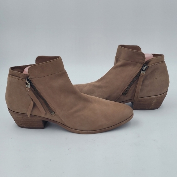 Sam Edelman Brown Suede Packer Ankle Boots Size 10 - Picture 13 of 14